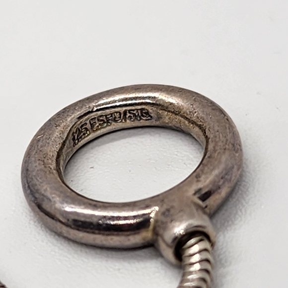 Joseph Esposito Espo Sterling Sliver 925 Vintage Slider Necklace - Picture 4 of 10